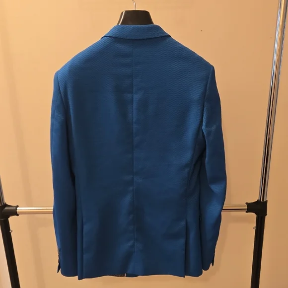 Royal Blue Men's Blazer - Picture 4 of 5